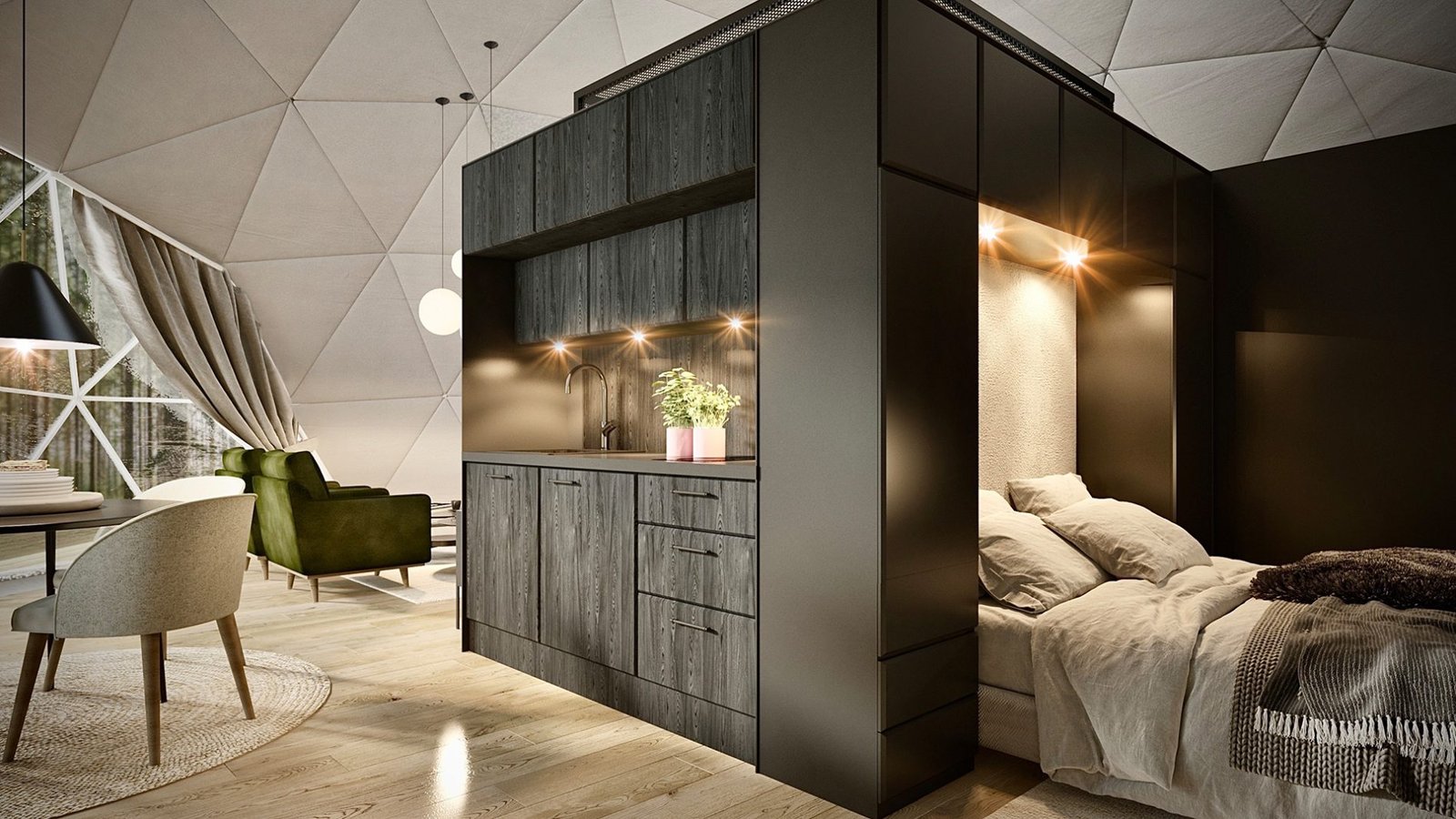 Deluxe Dome Accommodation / Luxury Glamping Solution